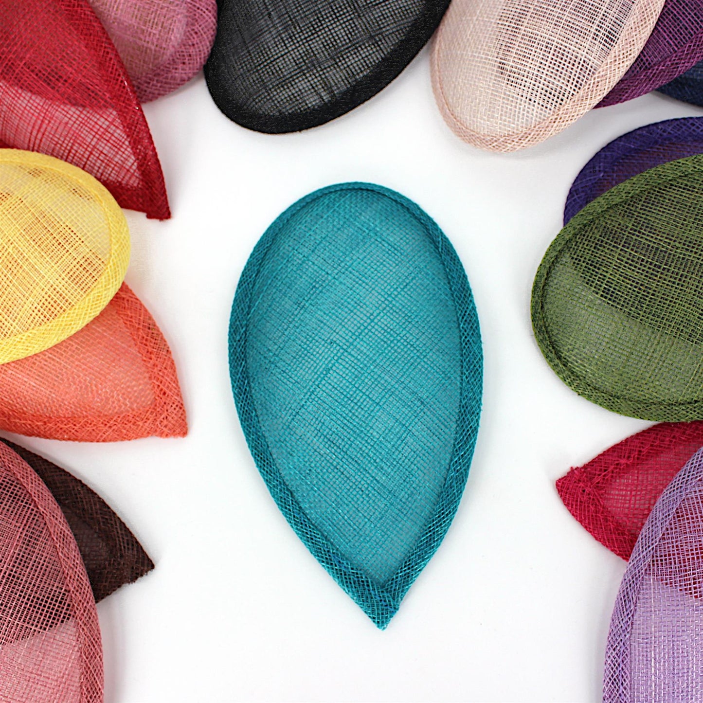 Sinamay Teardrop Fascinator Base 16cm - HB016