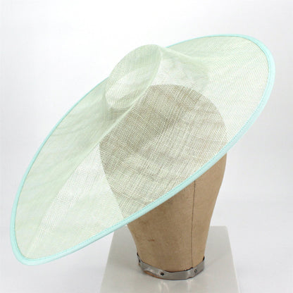 UK Made Sinamay Wide Pointed Saucer Fascinator Base HA036