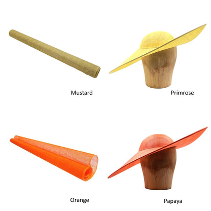 UK Made to Order Huge Sinamay Side Sweep Round Crown 46cm - HA084