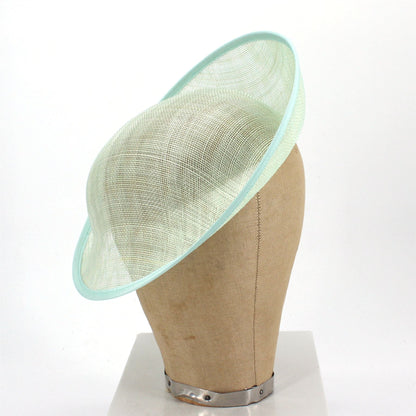 UK Made Sinamay Small Rounded Up Brim Fascinator Base HA035