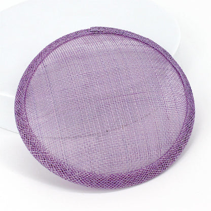 Sinamay Straw Round Fascinator Base 13.5cm - HB008