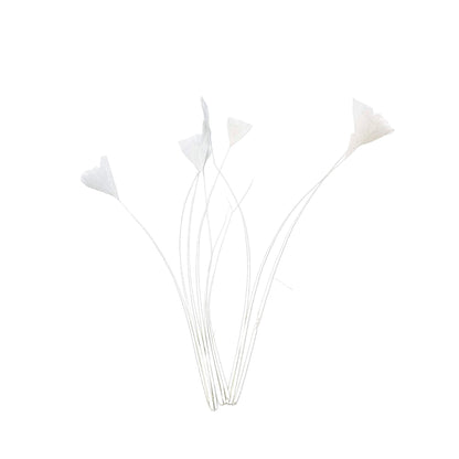 Stripped Turkey Feathers x 10pcs - FE004