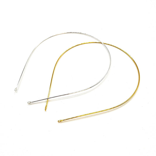 Headband Metal 1mm With Small Hole Ends HB031