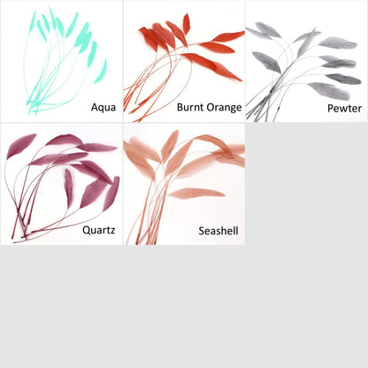 Teardrop Coq Feathers 17 to 25cm x 10pcs - CO017