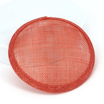 Sinamay Straw Round Fascinator Base 13.5cm - HB008