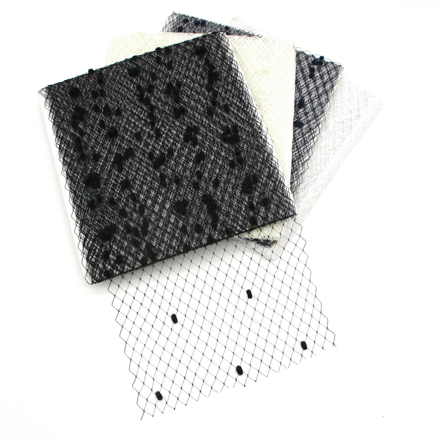 Merry Widow Veiling with Spots 30cm x1m - BR010