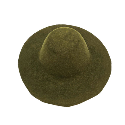 Melange Fleck Felt Flared Capeline 28cm HF043