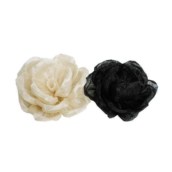 Sinamay Cabbage Rose 12cm Diameter FL007