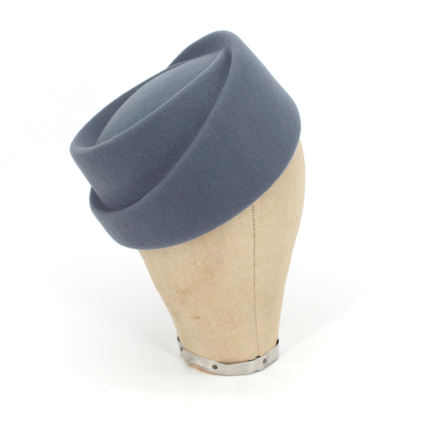 UK Made Asymmetrical Tiered Felt Pillbox Hat Base - HA111