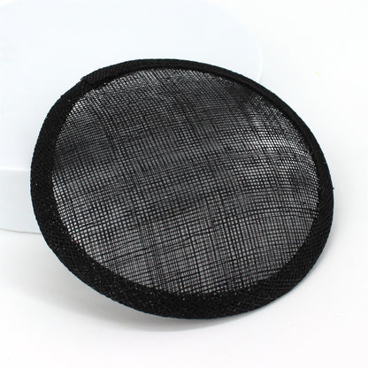 Sinamay Straw Round Fascinator Base 13.5cm - HB008