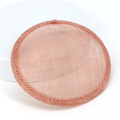 Sinamay Straw Round Fascinator Base 13.5cm - HB008
