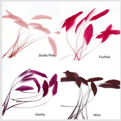 Teardrop Coq Feathers 17 to 25cm x 10pcs - CO017
