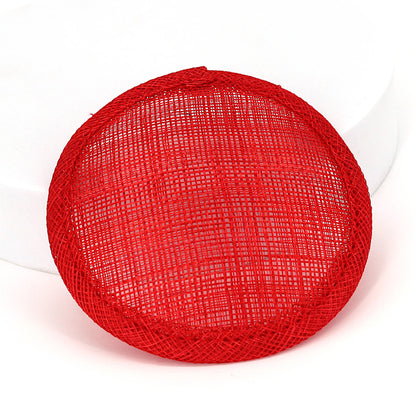 Sinamay Straw Round Fascinator Base 10.5cm - HB007