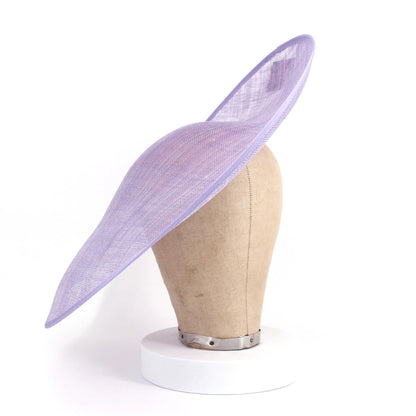 UK Made Sinamay Side Sweep Hat Base 43x45cm - HA080