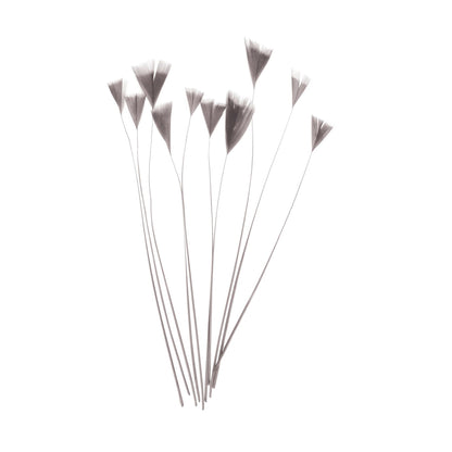 Stripped Turkey Feathers x 10pcs - FE004