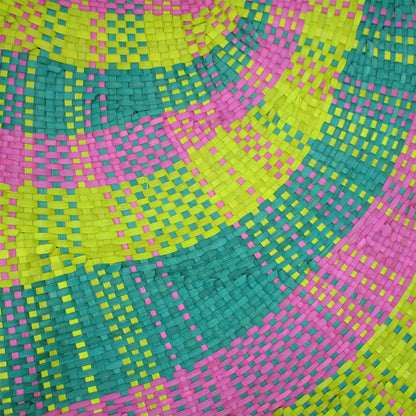 Multi Coloured Sabutan Mat Hat Base 70cm - HF006