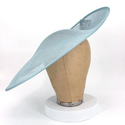 UK Made Sinamay Side Sweep Hat Base 43x45cm - HA080