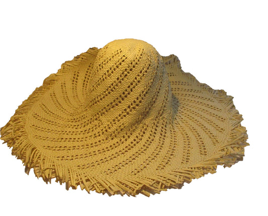 Open Weave Paper Crochet Hood HF052