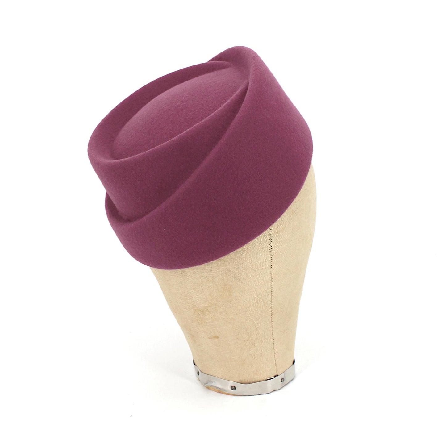 UK Made Asymmetrical Tiered Felt Pillbox Hat Base - HA111