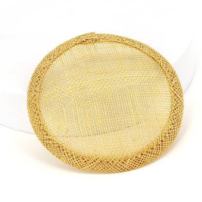 Sinamay Straw Round Fascinator Base 10.5cm - HB007