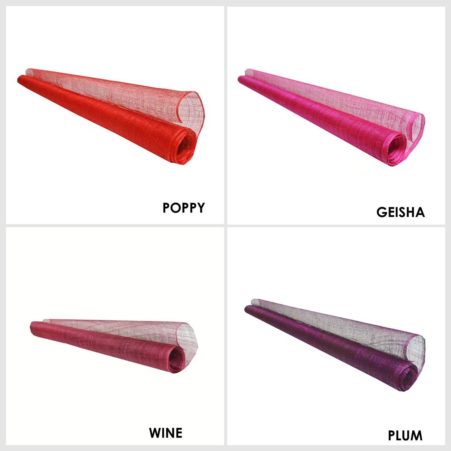 Machine Made Stiff Sinamay 90cm x 1m - FS002