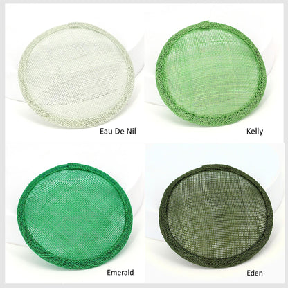 Sinamay Straw Round Fascinator Base 10.5cm - HB007