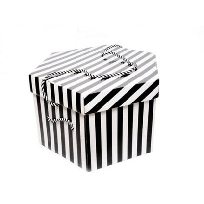 Fascinator Box Stripe Design 30cm Wide HA030