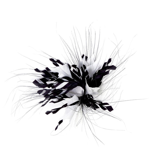 Black Ivory Goose Peacock Feather Mount FM087