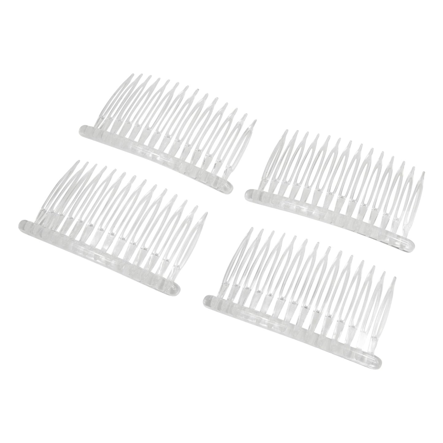 Split Tooth Plastic Comb 4 x 7.5cm x 4pc HB004