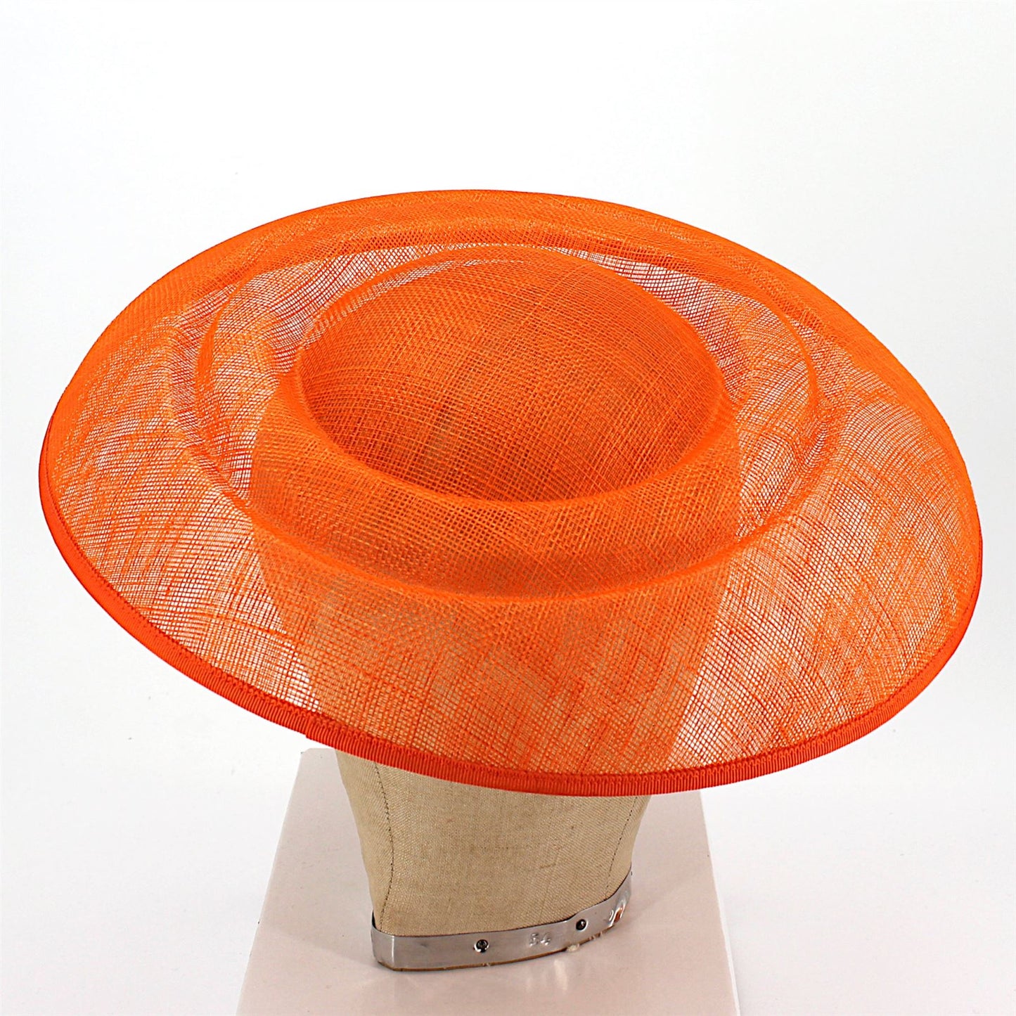 UK Made Sinamay Dome Shape Indented Hat Base HA096