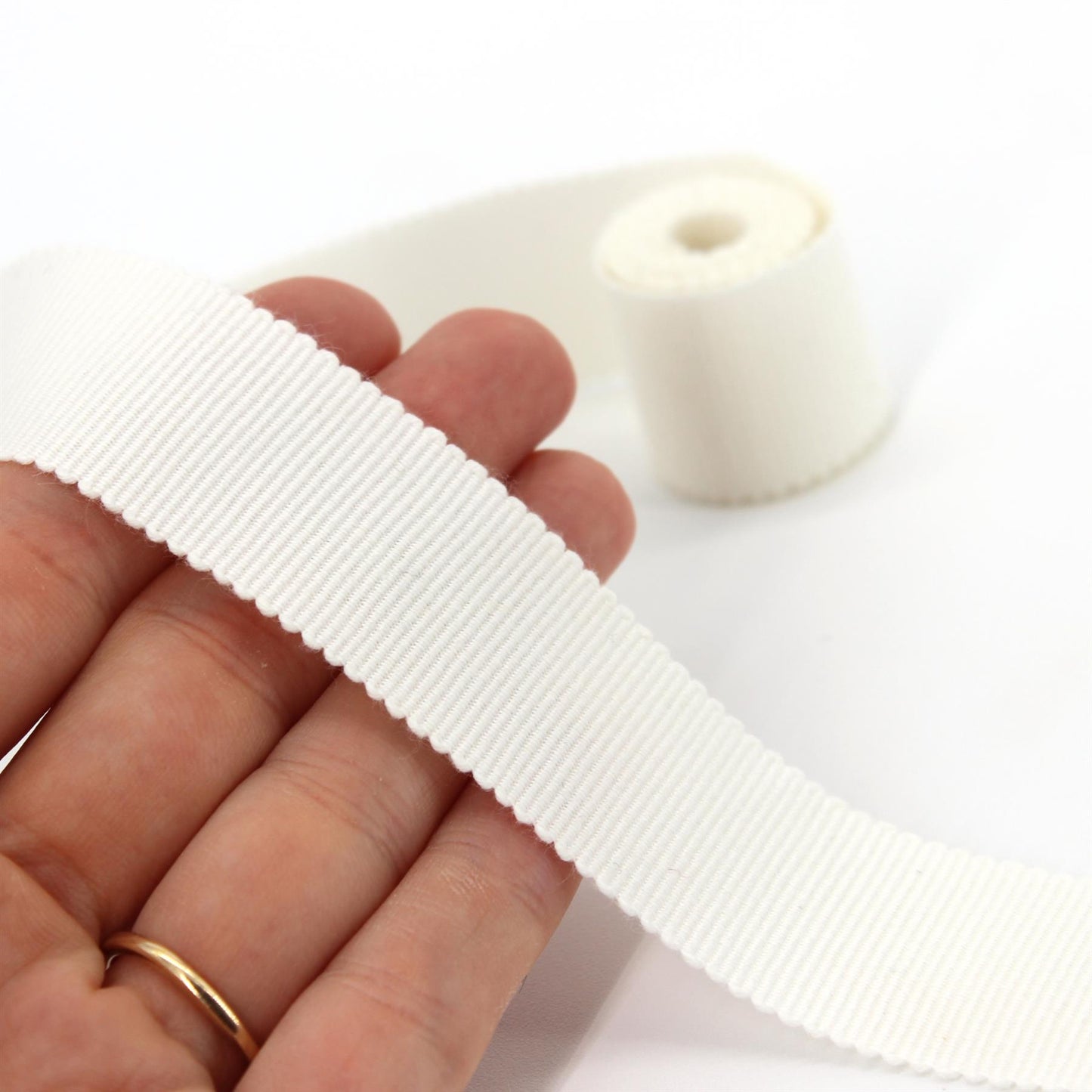 Cotton Petersham Ribbon - by the metre - 5436