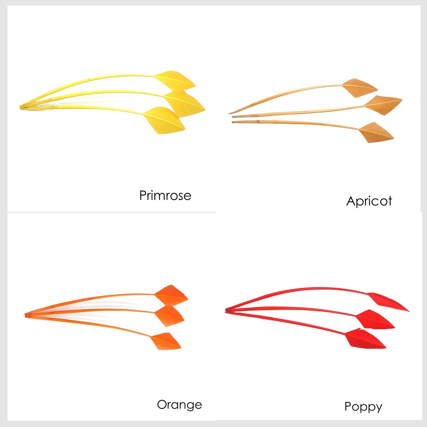 Arrow Head Turkey Feather 30cm x 3pcs - FE014