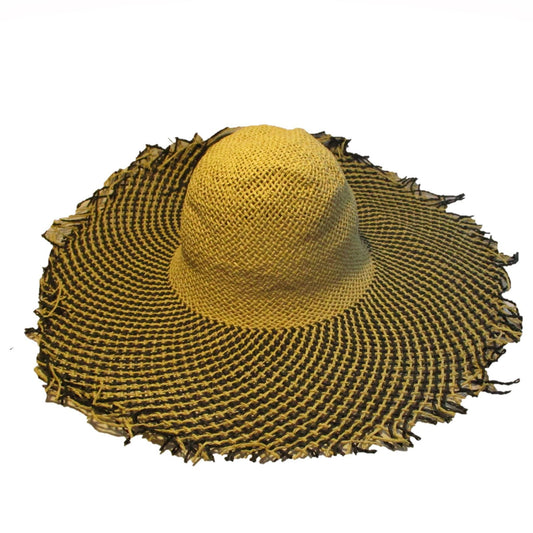 Two Tone Cross Woven Paper Hood 30cm - HF058