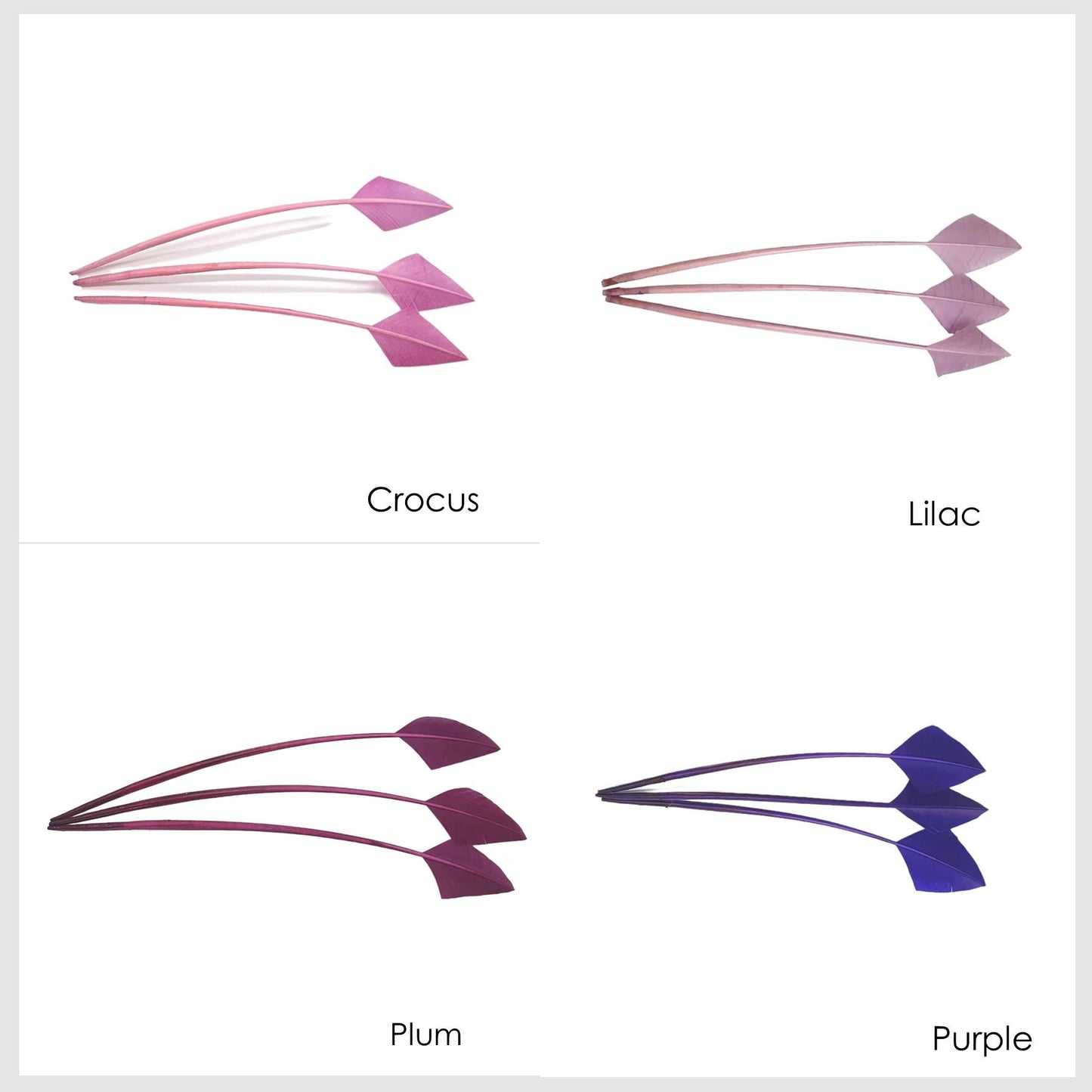 Arrow Head Turkey Feather 30cm x 3pcs - FE014