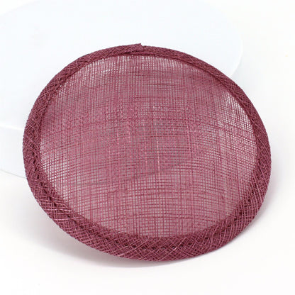 Sinamay Straw Round Fascinator Base 13.5cm - HB008