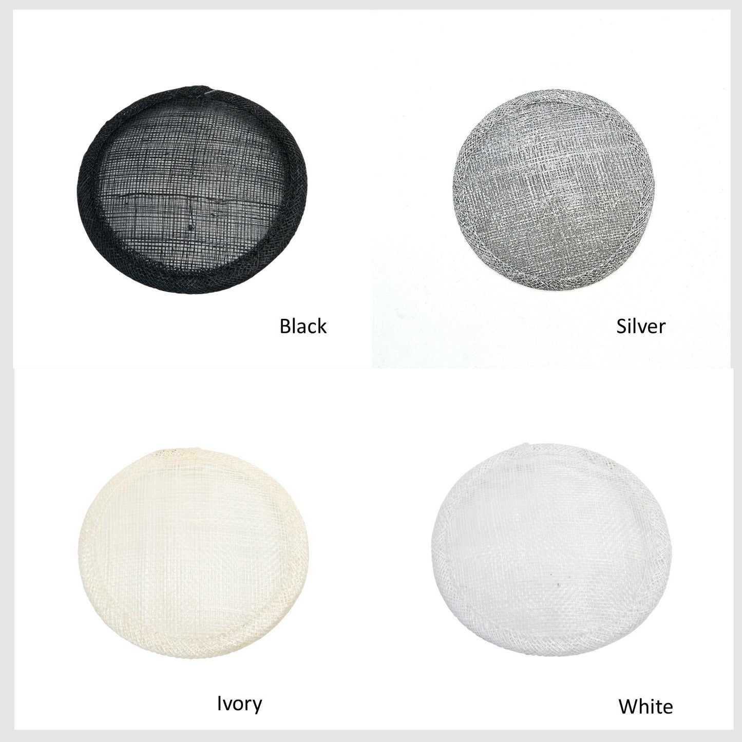 Sinamay Straw Fascinator Base 10cm - HB007