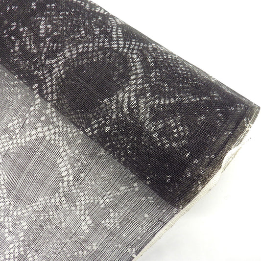 Snake Print Sinamay Fabric 90cmx1m FS046