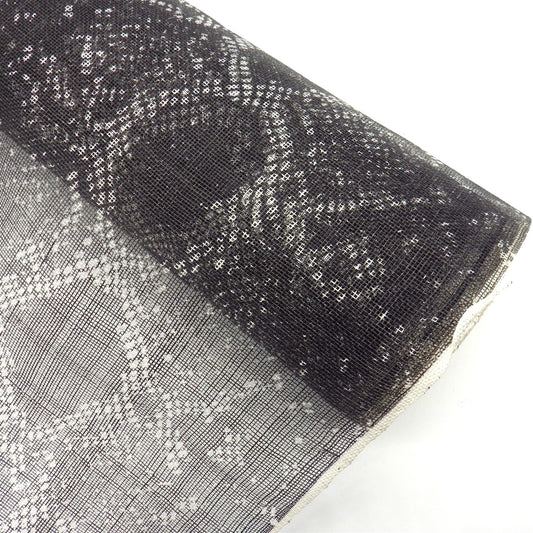 Snake Print Sinamay Fabric 90cm x 1m AFS046