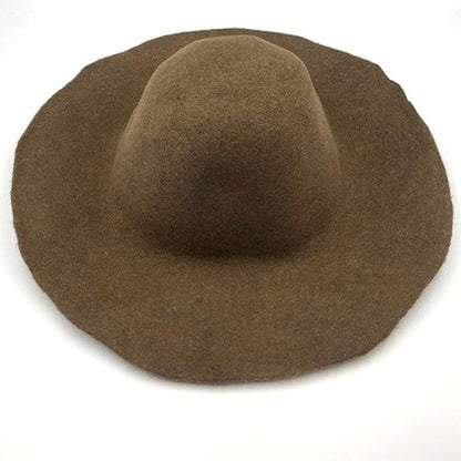 Melange Fleck Felt Flared Capeline 28cm HF043