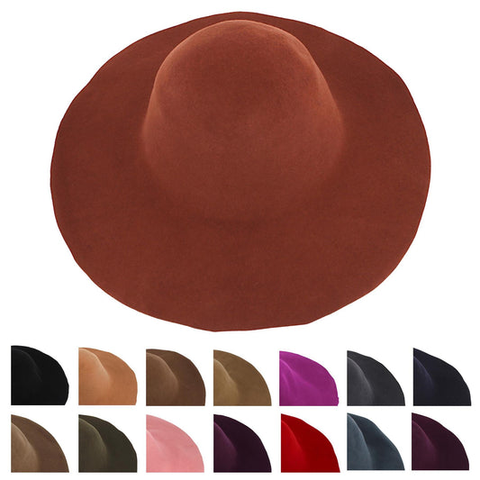 Wool Felt Flare Capeline For Hats 28cm HF029