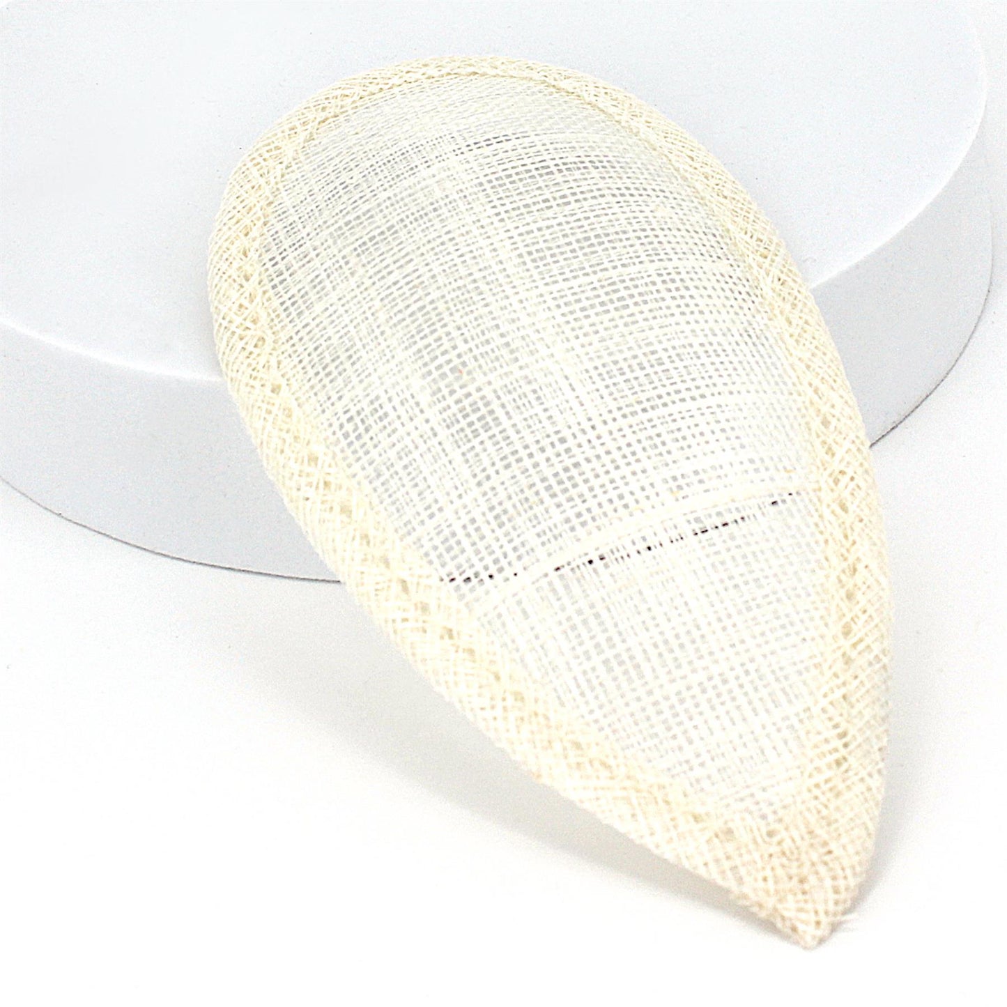 Sinamay Teardrop Fascinator Base 16cm - HB016
