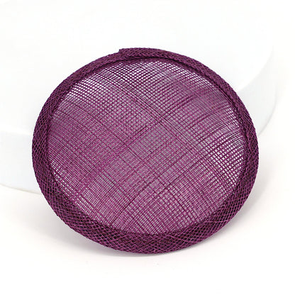 Sinamay Straw Round Fascinator Base 10.5cm - HB007