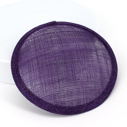 Sinamay Straw Round Fascinator Base 13.5cm - HB008