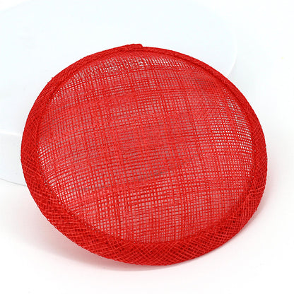 Sinamay Straw Round Fascinator Base 13.5cm - HB008