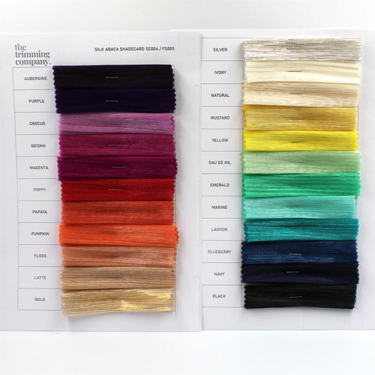Silk Abaca Swatch Book - SC004
