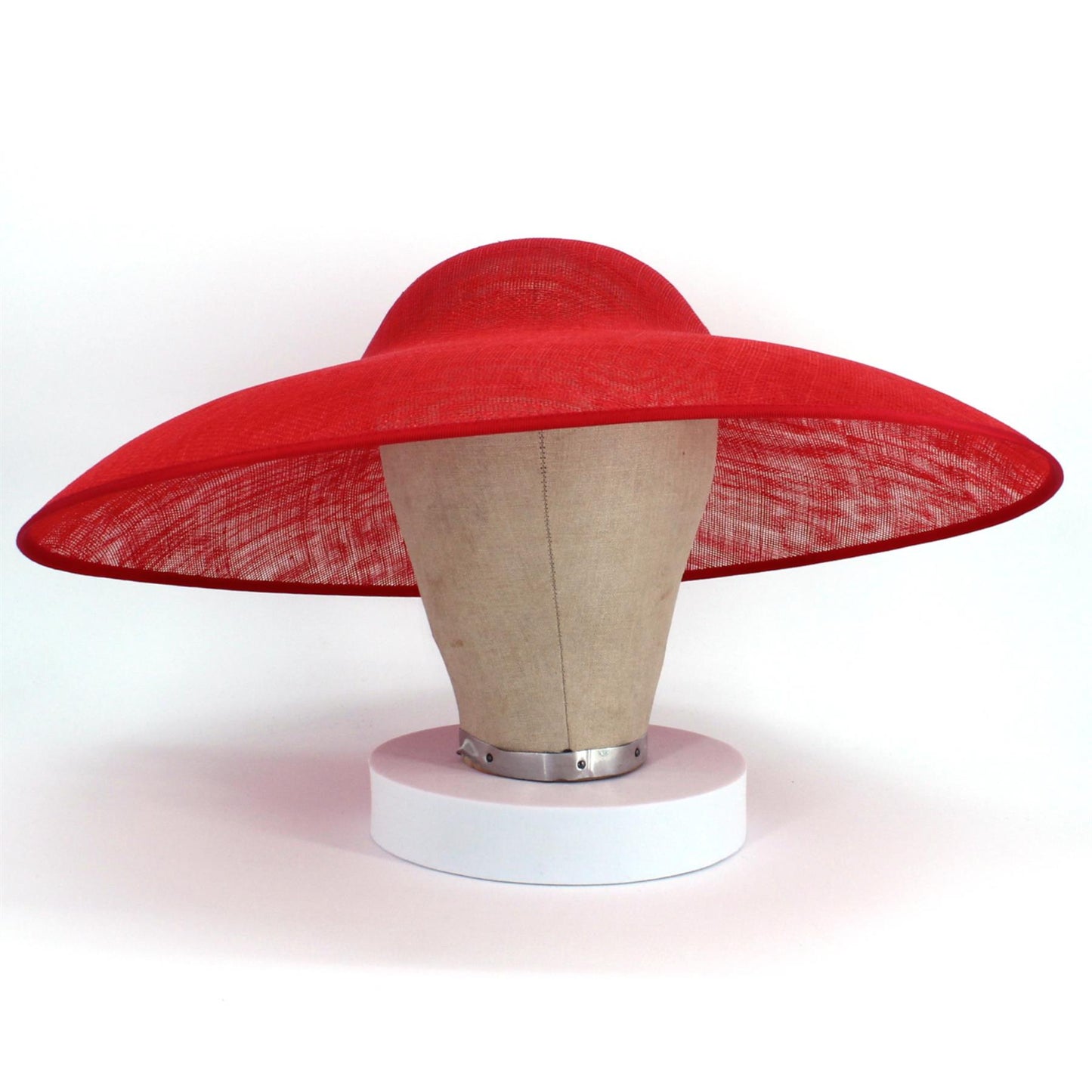 UK Made Sinamay Wide Down Brim Hat Base 48x42cm - HA098