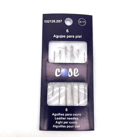 Hand Leather Needles Size 2/7 x 6pcs HB078