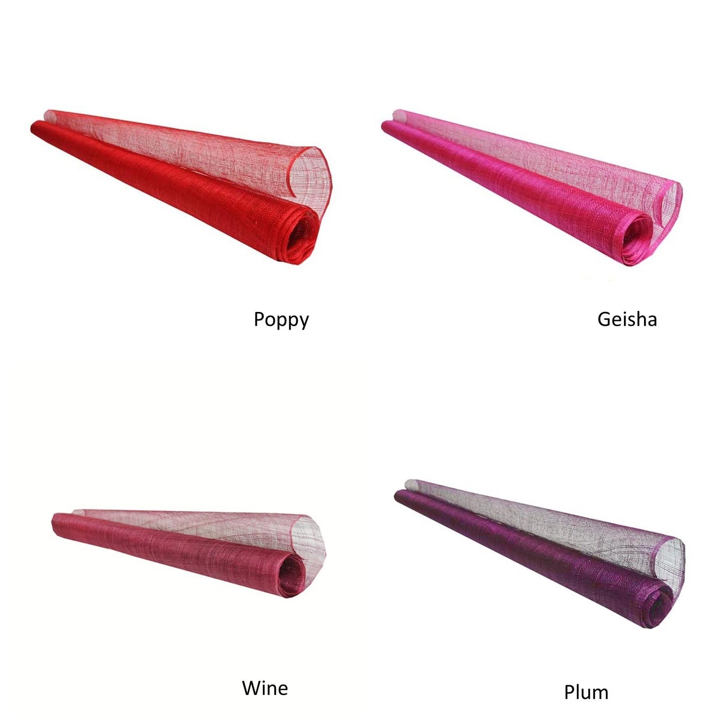 UK Made to Order Huge Sinamay Side Sweep Step Edge Brim Edge Slant Crown 46x40cm - HA086