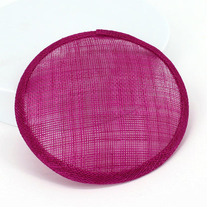 Sinamay Straw Round Fascinator Base 13.5cm - HB008