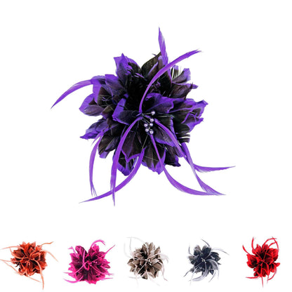 Tip Dyed Goose Biot Flower 15cm - FM057